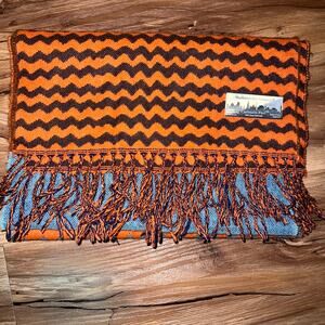 Manhattan Hat Company Colorful Boho Woven Scarf Wrap  Fringe Festival Shawl